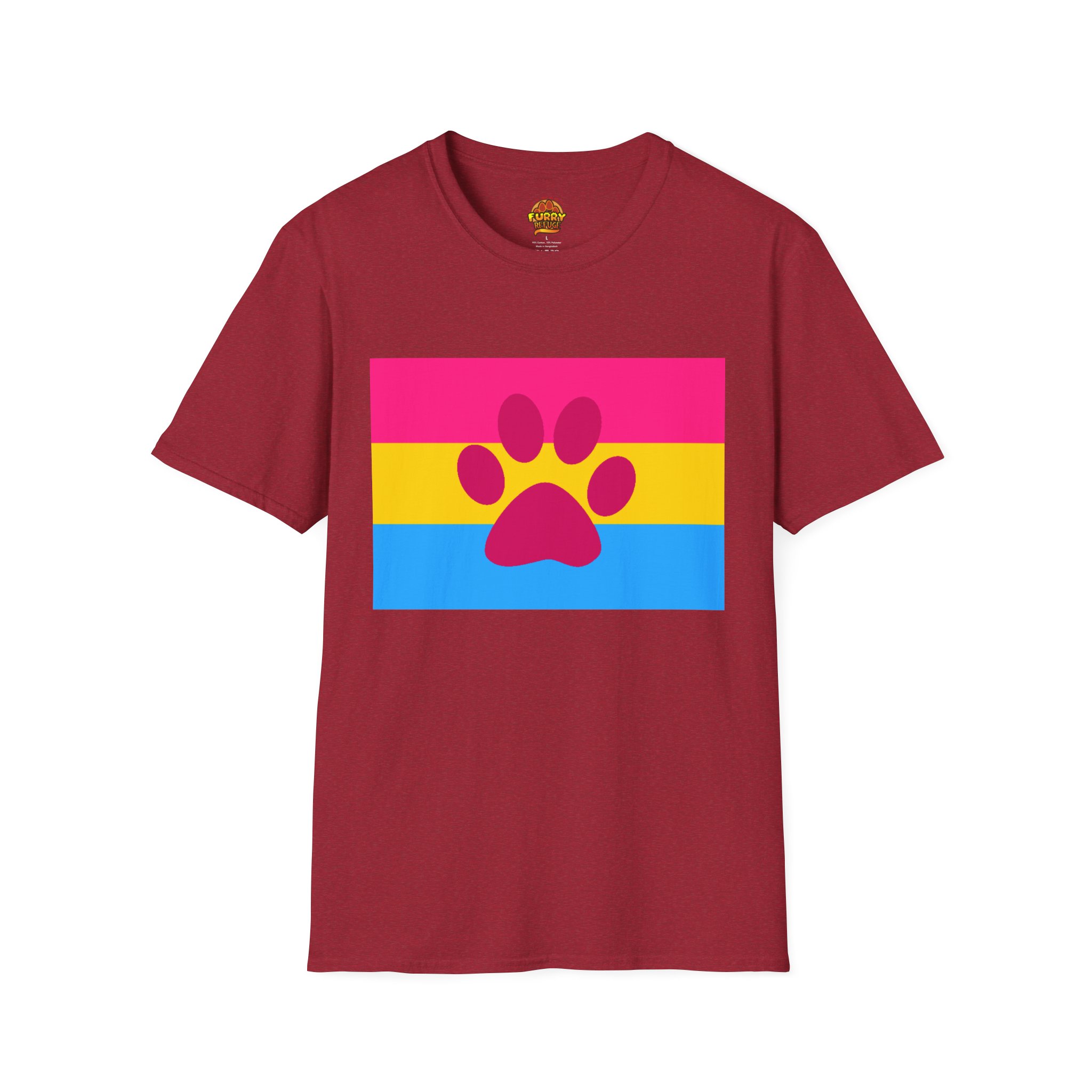 Pansexual Furry Pride Furry Refuge Tee - Image 51