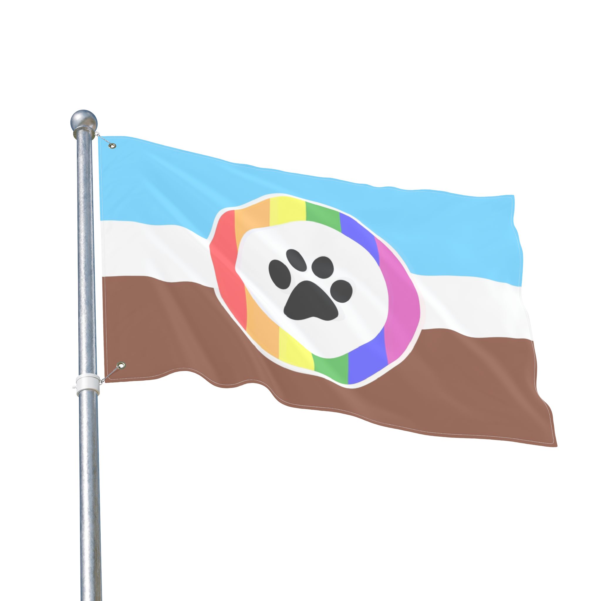 Furry POC Inclusive Pride Double-Sided Flag | LGBTQ+ Decor, Outdoor Flag, Home & Garden, Pride Celebrations, Activism - Image 7