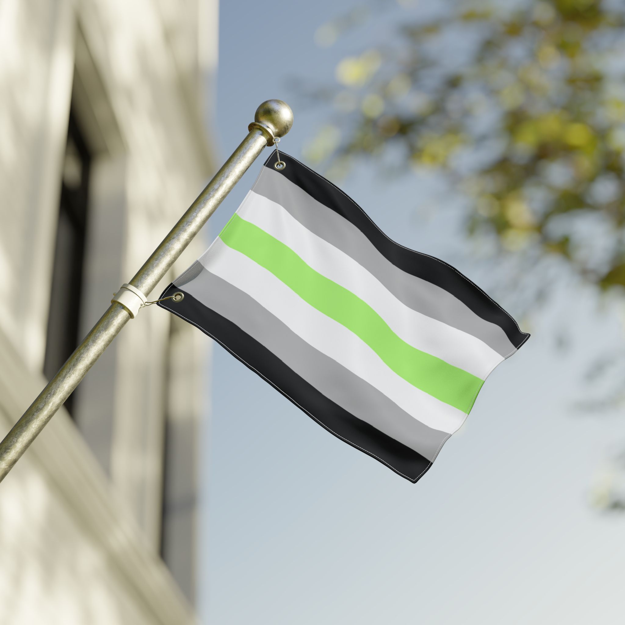 Agender Pride Double-Sided Flag | LGBTQ+ Decor, Outdoor Flag, Home & Garden, Pride Celebrations, Activism - Image 4